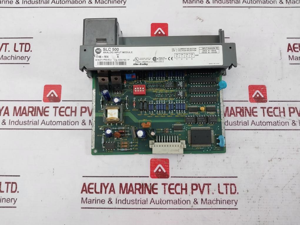 Allen-bradley 1746-ni4 Slc 500 Analog Input Module Ser: A -10Vdc To +10Vdc Allen-bradley 1746-ni4 Slc 500 Analog Input Module Ser: A -10Vdc To +10Vdc